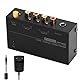Phono-Vorverstärker Phonograph M/M mit Netzschalter: Nizirioo Audiophiler M/M Phono Vorverstärker für Plattenspieler RCA Input & Output Vorverstärker Phono mit Pegel 12V 1A Netzadapter -Schwarz