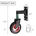 Gatewhool 6inch Fence Gate Wheel - 500 Lbs Capacity, Spring Loaded Heavy Duty Gate Caster Wheels with 360 Degree Swivel, Black/Red