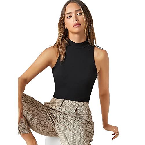 Image of Women's Solid Ribbed Crop Tank Top - Stylish Western Sleeveless Top for Girls