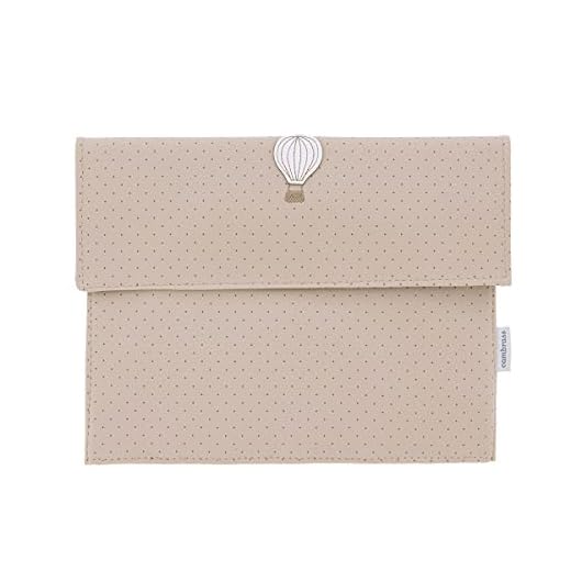 Cambrass - Portadocumentos bebé – carpeta para guardar documentos del bebé – Funda para cartilla sanitaria – libro de nacimiento con bolsillos - Ale Camel 3x17x25 cm