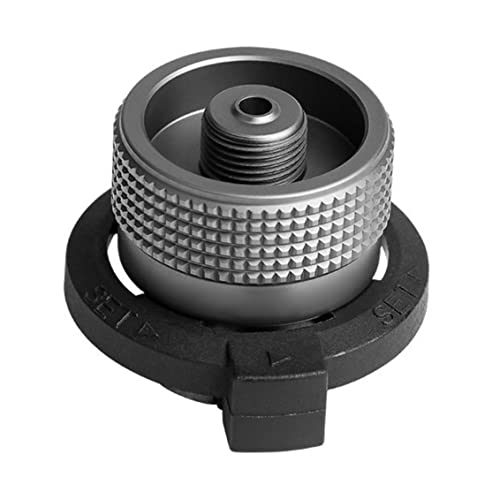 Ruqingg Adaptador de Cartucho de Gas de butano Campo de Gas Capador Conector Convertidor Válvula de Estufa Cilindro de Cartucho Adaptador