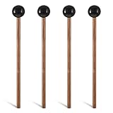 LIQWEI 4 Stück Gummi Xylophon Mallet, Percussion Wood Beater Mallet Drumsticks Holz Rhythmus Sticks...