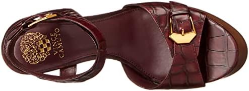 Vince Camuto Women's Footwear Women's RONDEA Heeled Sandal, Deep Plum, 5 | Image 4