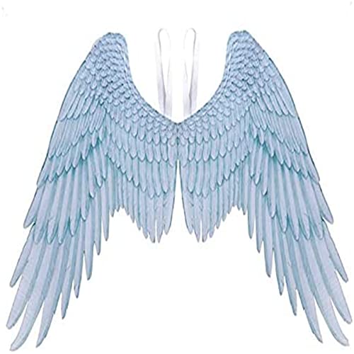 Alas de ángel malvado para cosplay, alas de ángel para Halloween, decoración para adultos, mujeres y hombres, color blanco Cover