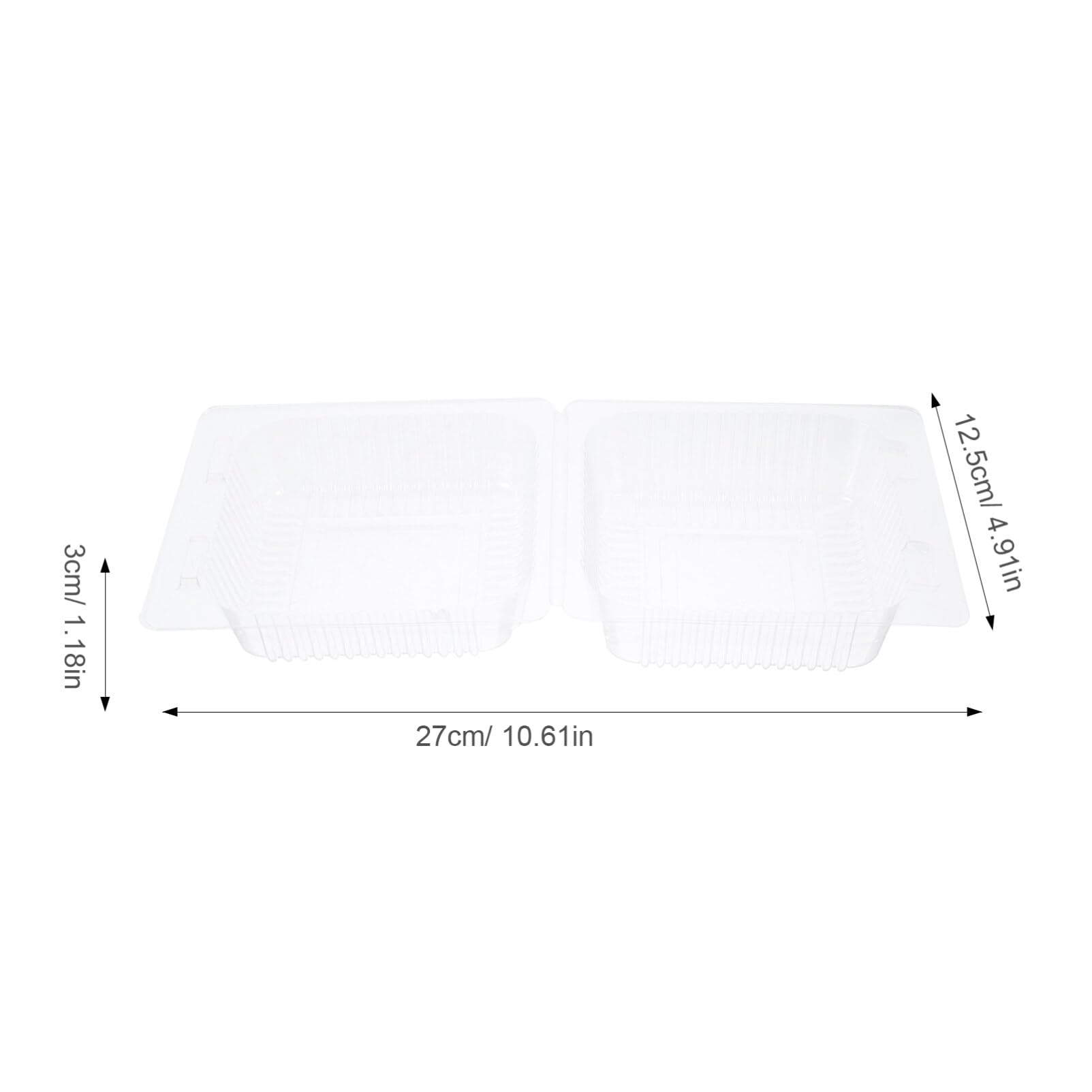 SOLUSTRE Snack Wrapping Boxes 50 Pack Sandwich Preservation Box Lids for Hamburger Bread Cake Dessert for Parties Picnics Movie Nights