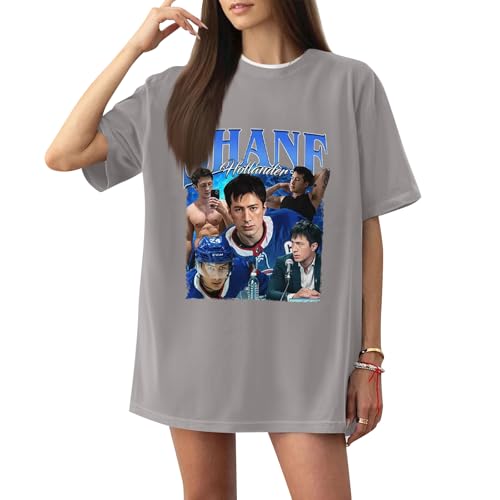 Shane Hollander Shirt Hollanov Hockey Fan T-Shirt - Unisex Crewneck Short Sleeve Fashion Tee Casual Streetwear Tops for Women Men