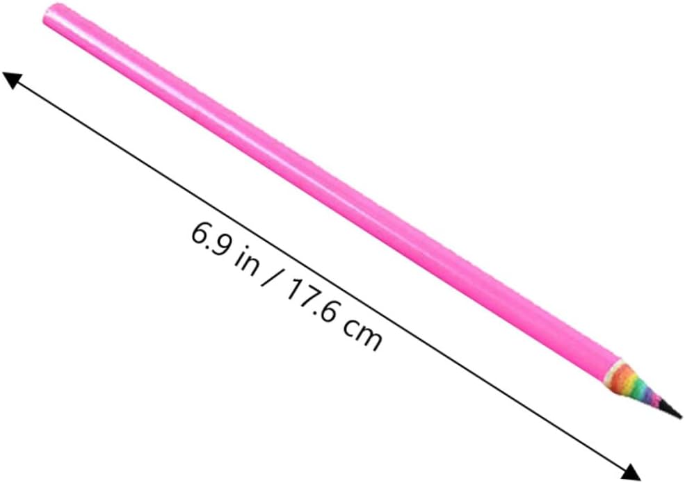 12pcs Pre-sharpened Rainbow Recycled Paper Hb Pencils for Writing and Drawing Supplies Classroom Art Set