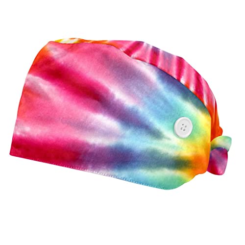 Couvre-chef tie dye de travail unisexe ajustement confort pack de 2