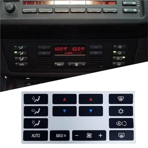 Autocollant bouton climatisation pour BMW E39 E53 - 6