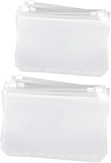 Ciieeo 80 Peças Saco De Armazenamento De Cartão De Visita A5 Fichário Porta Documentos Pastas Acordeão Transparentes Sacos Com Zíper Bolsos Fichários Jaquetas De Arquivo Saco De