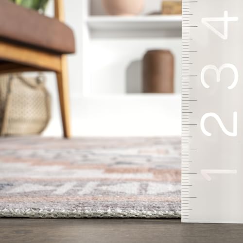 Tapete Decorativo NuLOOM Leighton Beige 4x6 Pies miniatura 2