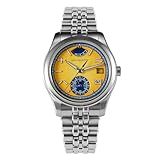 San Martin SN0144-DG Automatic Watch, 39mm Yellow Dial, 316L Stainless Steel, 100M Water Resistant (V 1)