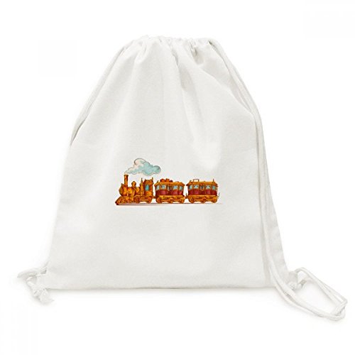 Toile Drawstring Backpack léger pour éviter le mal de dos en voyage actif