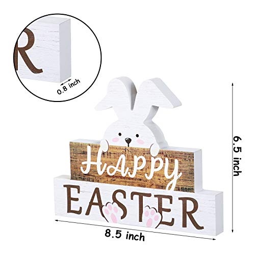Idée cadeau de Pâques : centre de table rustique en bois Happy Easter
