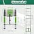 BISREW Telescoping Ladder 8.5 FT with Detachable Hooks,11.8 in Step Hight,Compact Collapsible Design with Safety Locks,Adjustable 9-Steps for Home,Outdoor Work,RV,Attic Access,Aluminum Extension