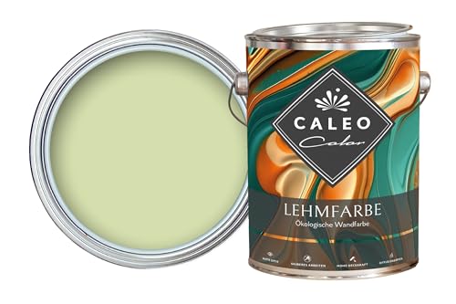 Caleo Color Lehmfarbe ZAUBERWALD Hellgrün, 2,25 Liter - ökologische Wandfarbe für Wohnzimmer und Co. - hoch deckend, tropffrei, geruchsneutral