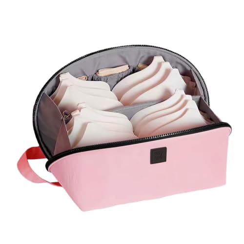 Image of MAYCREATE Bra Undergarments Travel Organizer Pouch Bag - Multi-Compartment