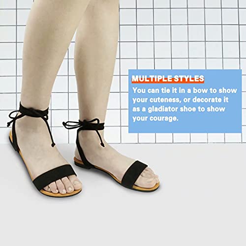 DAYDAYGO Sandals for Women - Womens Comfortable Open Toe Ankle Wrap Lace Up Flat Sandals - Women’s Sandal Ankle Tie Up Shoes4