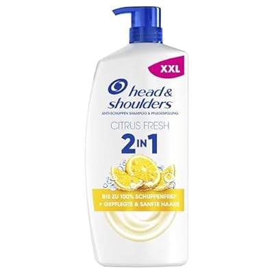 H&S Citrus Fresh Champú y Acondicionador Anticaspa Todo en Uno 800ml para Pelo Graso Hasta 100% de Protección Anticaspa + Pelo Hidratado Clínicamente Probado Para Uso Diario Aroma a Cítricos
