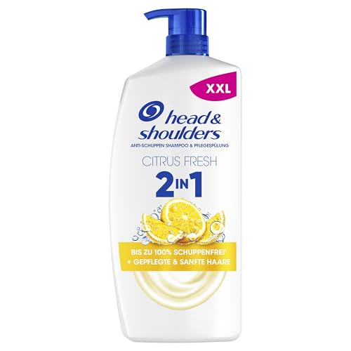 H&S Citrus Fresh Champú y Acondicionador Anticaspa Todo en Uno 800ml para Pelo Graso, Hasta 100% de Protección Anticaspa + Pelo Hidratado, Clínicamente Probado, Para Uso Diario, Aroma a Cítricos