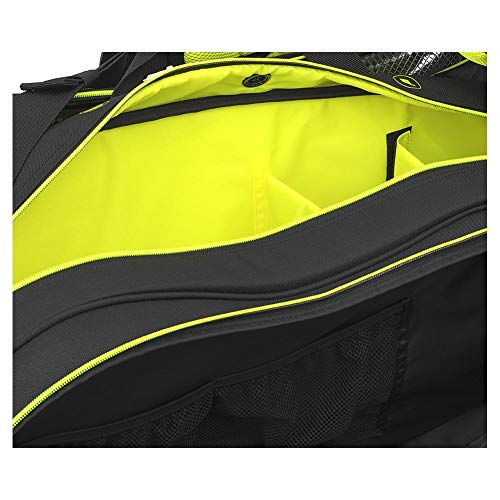 Dunlop Sports Sx Performance 8-Racket Thermo Tennis Bag, Black/Yellow #TOP4
