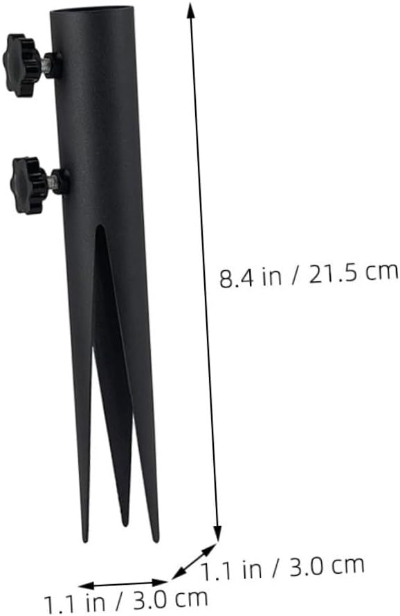 4pcs Metal Ground Spike Stake for Outdoor Solar Lights Weatherproof Garden Light Replacement for Pathway and Landscape Decoration