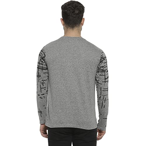 Image of CAHOOT Men Solid Crew Neck Sports T Shirt Navy