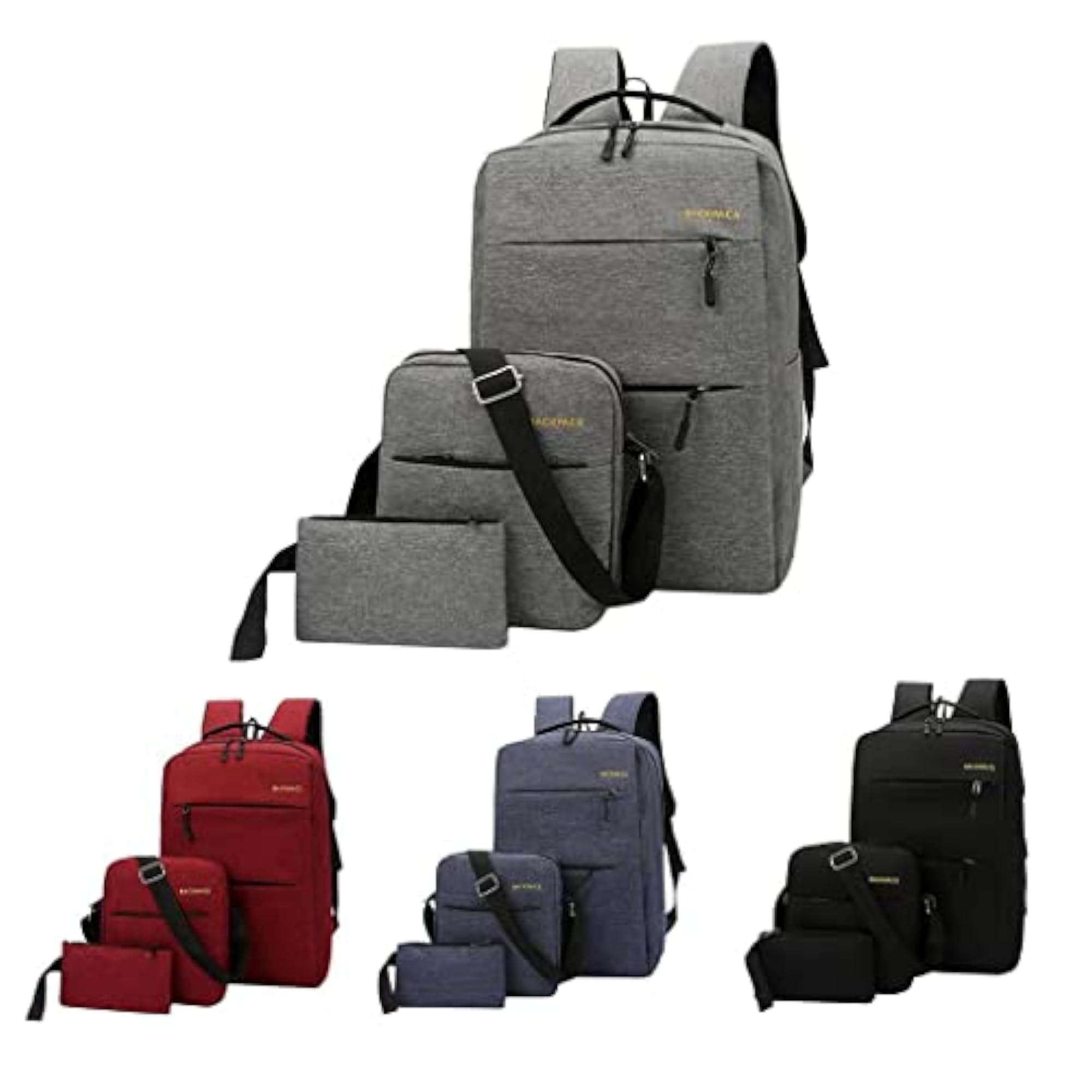 Men's Large Capacity Business Backpack with USB Port