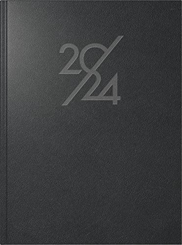 rido/idé Mentor 2024 Daily Calendar Desk Planner Date Book 1 Page = 1 Day Sheet Size 14.8 x 20.8 cm Black