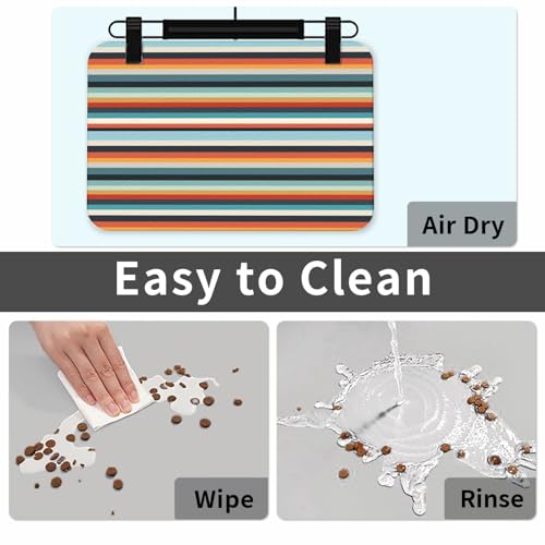 Tapis gamelle d'eau antidérapant et absorbant pour chat et chien - 7