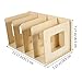 Homoyoyo Wooden Tabletop Book Stand and Vinyl Record Organizer Stylish Oak Desktop Display Rack for Books Magazines and Vinyl Records Sturdy Design Strong Load-Bearing Capacity