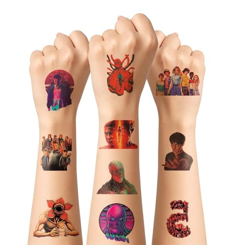 50PCS Temporary Tattoos for Kids,Birthday Party Favors Decoration Sticker Gifts for Girl Boys Home Activity Class Prizes Carnival Christmas Rewards