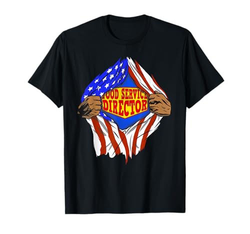 Funny Super Food Service Director Hero Job T-Shirt