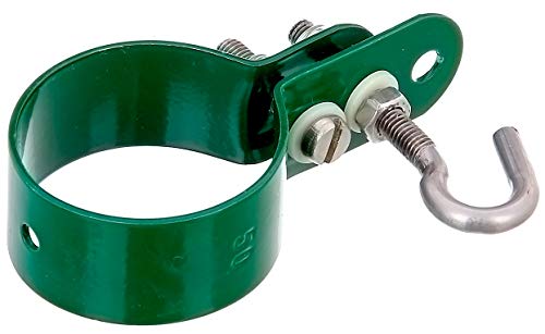 Clamp for Mesh-Bracing Rods Galvanised Plastic-Coated Green, 50 mm