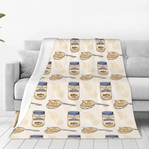 Kuilepa Peanuts Print Fleece Throw Blanket 40"X30" Reversibl