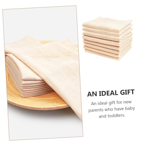 Serviettes bébé en coton pour poussées dentaires et repas au sec - 6