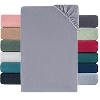 Nesture Winter Thermo Fleece Spannbettlaken 90x200cm 2er Pack, kuschelig weich Spannbetttuch, Flausch Warm Bettlaken | Farbe: Grau