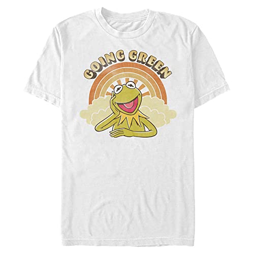 T-Shirt Disney Kermit Vert Blanc 4XL Grande Taille Homme en coton confortable