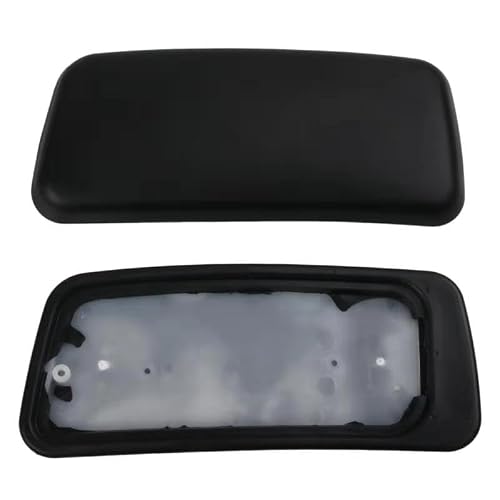 M-one New Arm Pads Caps Replacement for Haworth Zody Office Chair 1 Pair Black/Gray (Black) - Thumbnail 2
