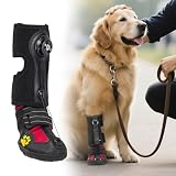 Poo4kark Fußheber mit Rolle (Keine Knöchelstütze) für Hunde. Korrigierende Hundeschuhe zum sicheren Anheben der Zehen bei Fußproblemen zur Verbesserung des Gangs bei Hunden. (Black, S)