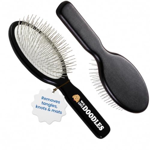 Pin Brush for Dogs, Lightweight Beech Wood