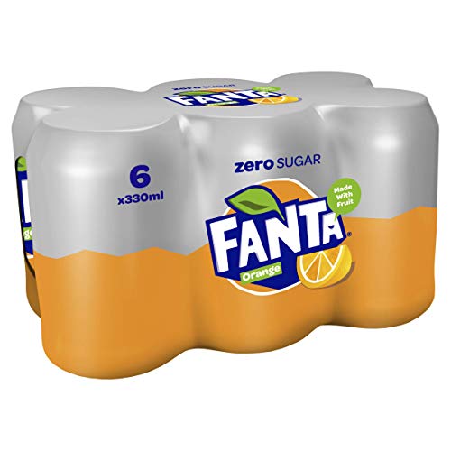Fanta Orange Zero Added Sugar (6x330ml)