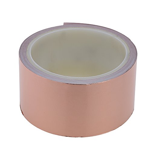 Andoer 50mm * 10m One Side Copper Foil Tape EMI Shielding Single Conductive Adhesive for Guitar