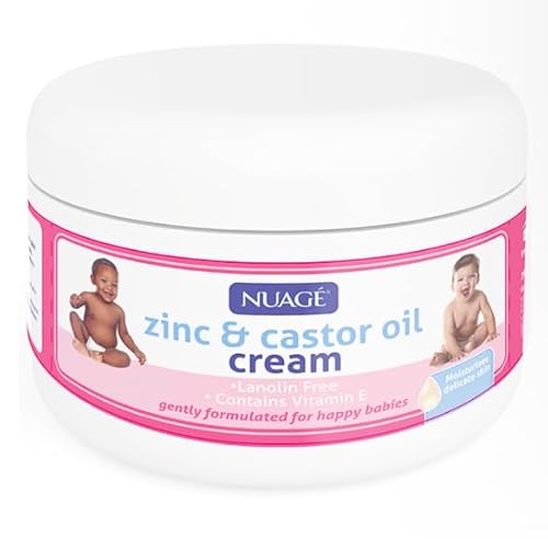 Zinc & Castor Oil Cream, Gentle & Effective for Sensitive Skin Ideal for Babies & Toddlers