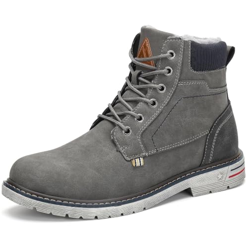 Image of Mishansha Men's Waterproof Snow Boots, Insulated Winter Hiking Boots