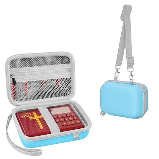 Leayjeen Travel Carry Case Compatible with Wonder Bible NIV- The Talking Audio Bible Player (New International Version)(Case Only)(Blue)