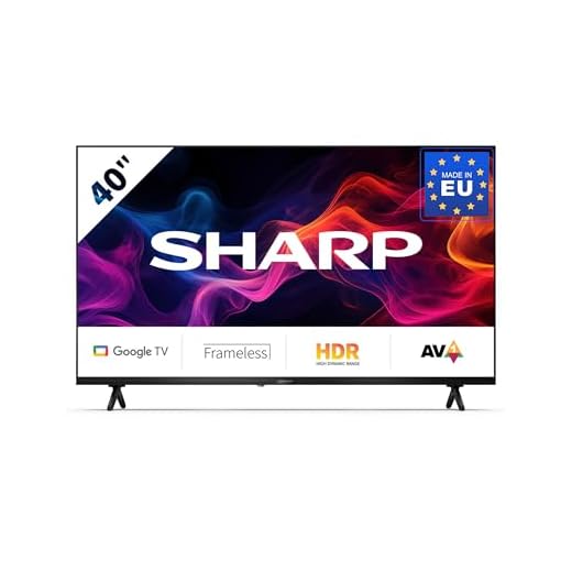 SHARP 40GF2265E - 40 Zoll Fernseher (101 cm) Full HD Google TV - Gaming & Streaming LED Smart TV ohne Rahmen (HDMI ARC, HDR10, Receiver, Bluetooth) - Netflix, Prime, YouTube, Disney+, Apple TV
