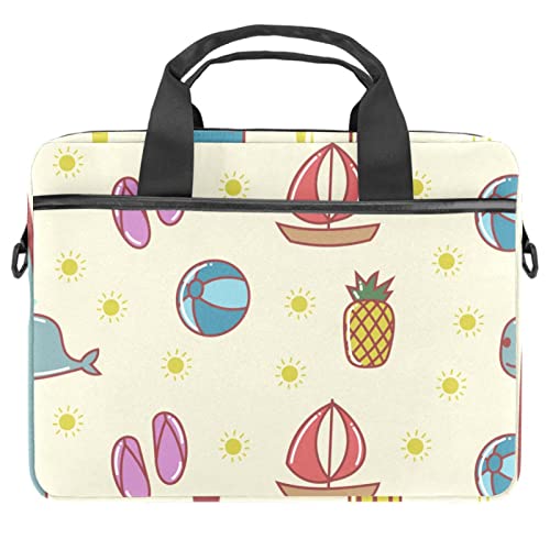 Sacoche à bandoulière ordinateur portable 13 pouces housse pc 13.3 motif dinosaure été 14.5