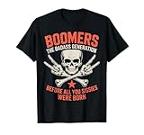 Boomers Generation Funny Rock Hand Retro Skeleton