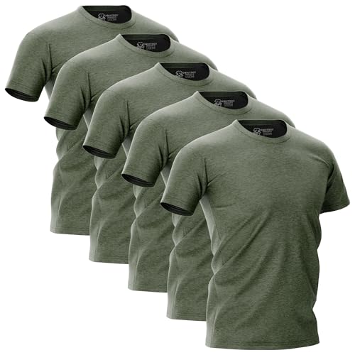 5 Pack Shirts for Men, Crew Neck T-Shirt Mens, US Cotton, Short Sleeve S - 3XL2